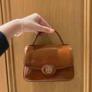 Tory Burch Small Robinson Spazzolato Top-Handle Bag #I2403