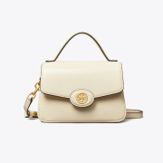 Tory Burch Small Robinson Spazzolato Top-Handle Bag #I2403