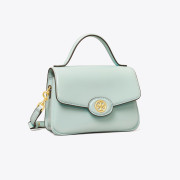 Tory Burch Small Robinson Spazzolato Top-Handle Bag #I2403