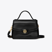 Tory Burch Small Robinson Spazzolato Top-Handle Bag #I2403