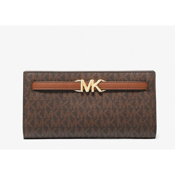 Michael Kors Reed Large Two-Tone Pebbled Leather Wallet #2410